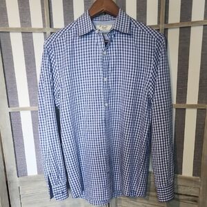 Original Penguin Blue Casual Button Down Shirt 100% Cotton